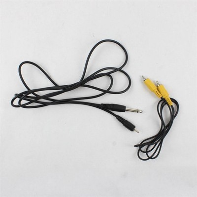 Lot of 2 A/V Cables 6.35mm Sync & RCA Composite - Used