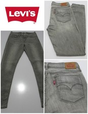 Levis 711 Stretch Skinny Fit Skinny Leg Jeans Grey W29 /L30 UK 11 SKU Y12669
