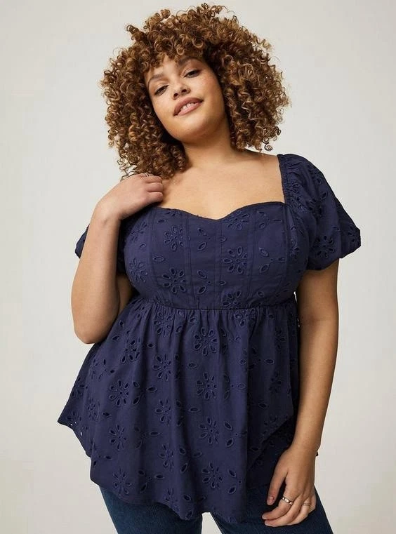 Topshop - Jupe évasée en popeline à taille tombante incurvée