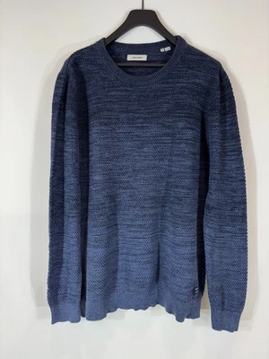 Pull homme JACK & JONES Ethomas tricot col rond 2XL bleu mélangé - Photo 1/4