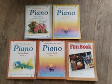 5 Alfred's Basic Piano Library Hymn  Level 1, Lesson Levels 2 & 3, Fun Level 2, 