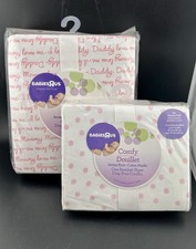 New Babies R Us Jersey Knit Cotton 1 Crib  1 Bassinet Sheet Comfy
