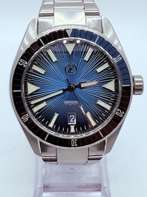 Zelos HORIZONS 43MM SS AUTO DIVE WATCH -TEAL DIAL‼️