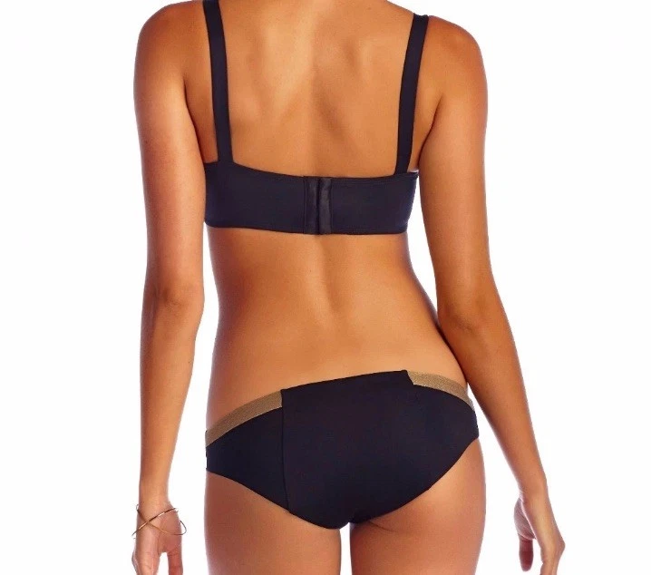 Bronze Ambition Adriana Bustier Top & Full Bottom Swimsuit Bikini Set 1:) - Image 3 of 4