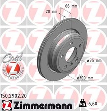 2x ZIMMERMANN Bremsscheibe COAT Z 150.2902.20 f�r BMW F34 F36 F30 F33 F31 F32