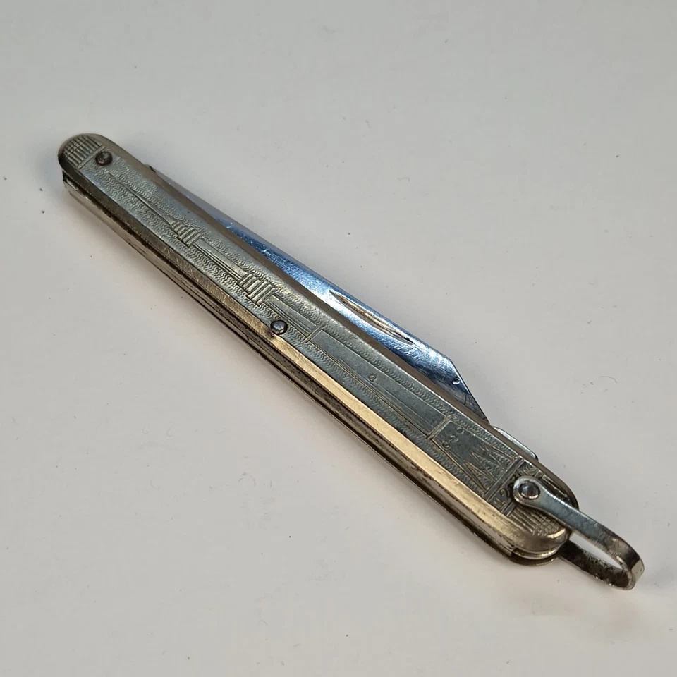 Navaja de Bolsillo Plegable Soviética Vintage Recuerdo Cohete Vostok Gagarin URSS Retro Foto 4 de 4