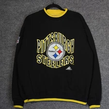 Vintage Pittsburgh Steelers NFL Pro Line Apex One Sweatshirt Mens Large