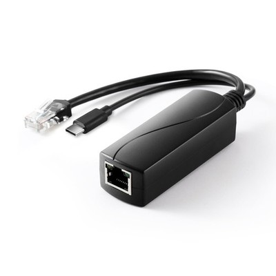 2.5G PoE Splitter 36W 12V/3A, PoE zu TypeC 12V/3A Ausgang, 2.5Gbps Ethernet g...