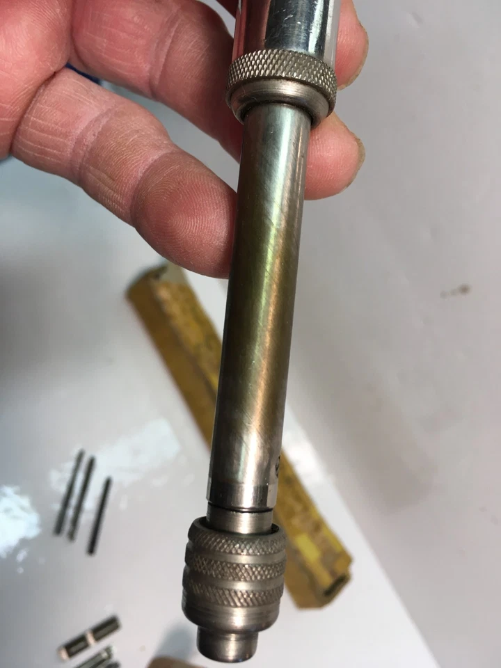 RARE ANTIQUE STANLEY Yankee No. 40 Automatic Push Drill Tool +CHUCK ADAPTOR 319 - Image 3 of 4