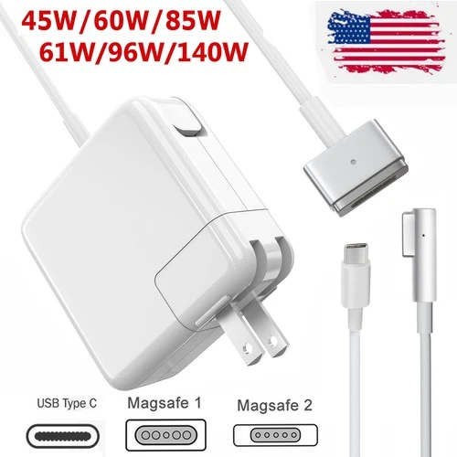 85W Power Adapter Charger for Macbook Pro 13", 15" (mid 2012-mid 2025) 45W 60W