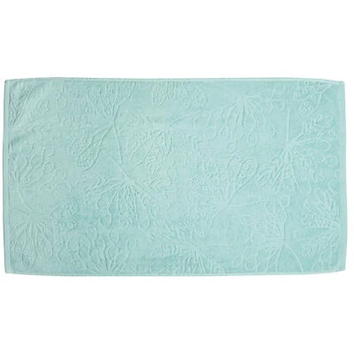 Serviette de toilette 50x90 cm Coton Bio Bleu Clair - Photo 1/2