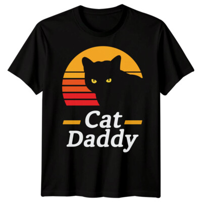 Lustiges Herren-T-Shirt Katze Papa Vatertag Shirt Bester Papa aller Zeiten Papa Leben Geschenk #FD