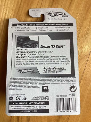2008 Hot Wheels New Models Custom '62 Chevy- Lot of 3 - Picture 6 of 8