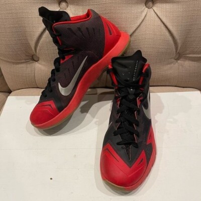 VTG Nike Lunar Hyperquickness Basketball Shoes, 652777 004 Sizes 7.5 Blk/Red/