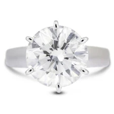 2.52ct G SI2 Round Natural Diamond 18k White Gold Solitaire Engagement Ring