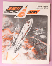 Model Rocket News August 1968 Vol 8  #1 Vinta...