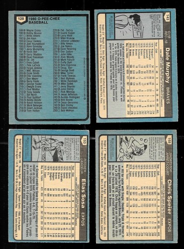 1980 OPC 80 O PEE CHEE TOPPS MLB BASEBALL CARD 126-250 SEE LIST - Picture 59 of 257