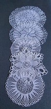 French Antique,Lace,5 Handmade doilies,1910s,for home decor,craft project,sewing