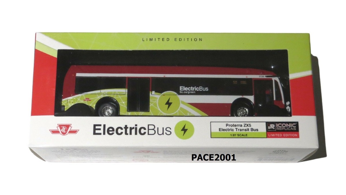 Toronto TTC 1/87 Scale Proterra ZX5 Electric Transit Bus