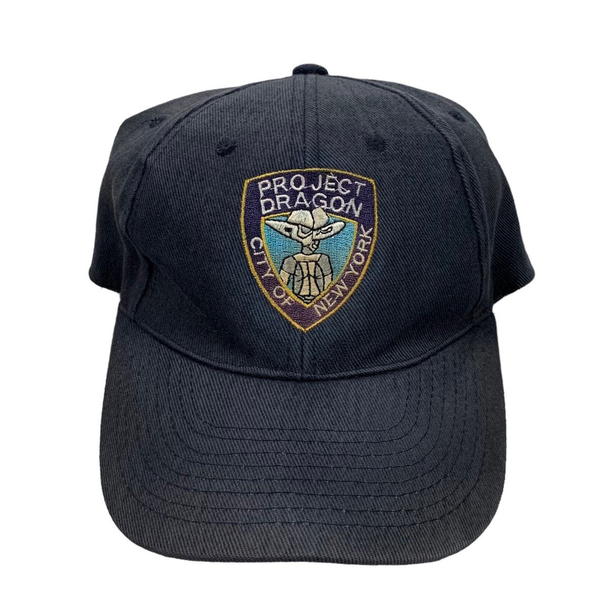 Vintage Project Dragon Futura Navy Blue NYPD Crest Logo Hat | eBay