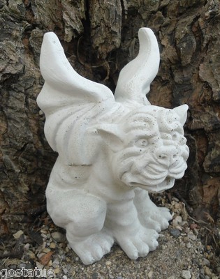 Latex gargoyle mold plastic backup easy casting concrete plaster mould 6''H x 3''W