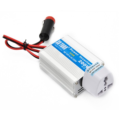 200W Power Inverter DC 12V to AC 220V Car Sine Wave Converter USB Port w - Picture 3 of 8