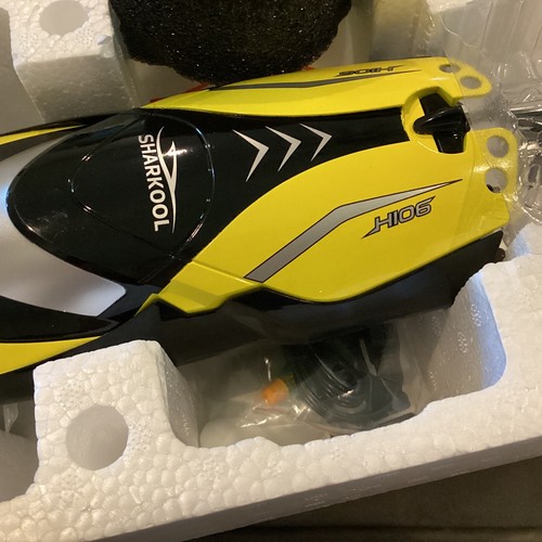 Sharkool H106 Barca da corsa brushless gialla 2,4 GHz con telecomando - Foto 11 di 16