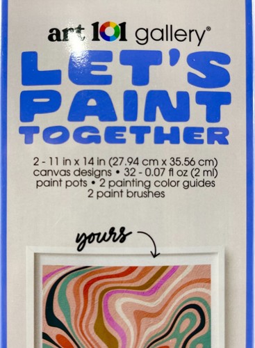 2000s Art 101 Gallery Lets Paint Together 40526 Acrylic Painting Kit 15880 - Picture 3 of 9
