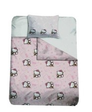 Hello Kitty UK Singolo (US Twin) Copripiumino 100% Cotone E Fodera Per Cuscino