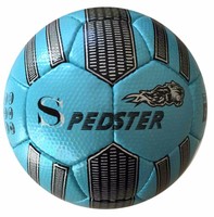 Soccer Ball, Hand Sewn, High Visibility Ball Size L.blue Training Soccer Ball, Hand Sewn, High Visibility Ball Size L.blue Training