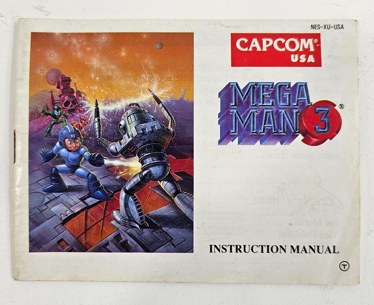 Mega Man 3 (Nintendo Entertainment System, 1990) Instructional
