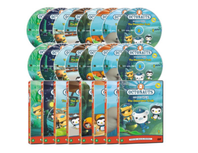 Octonauts Vol. 1 8 DVD & 8 Audio CD Set Kid Learning Explore The Decorator Crab