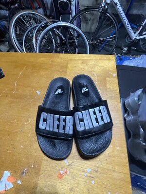 Varsity Cheer Womens Slides, Black, Size 3