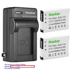 Kastar Battery AC Wall Charger for Samsung SLB-11A SLB11A Samsung WB5500 Camera