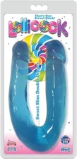 Dildo Double Sided Lollicock Thick Cock Slim Double Dong Blue Lesbian Women Men