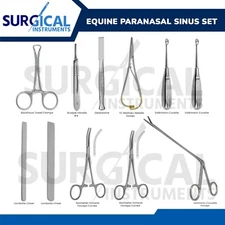 Equine Paranasal Sinus Instrument Set Surgical Sinus Lift Kit German Grade