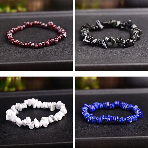 Natural Quartz Crystal Stone Bead Stretch Bracelet Chakra Healing Charms Jewelry - Picture 17 of 159
