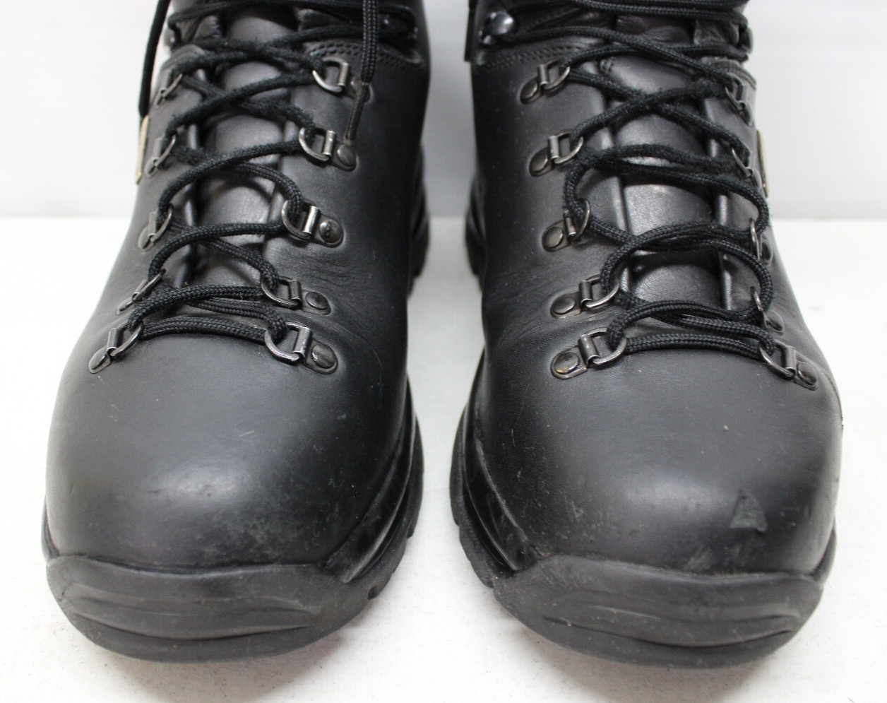 KENETREK HARD TACTICAL BOOTS  BLACK LEATHER WORK BOOTS  420-HK  MEN'S 12 M