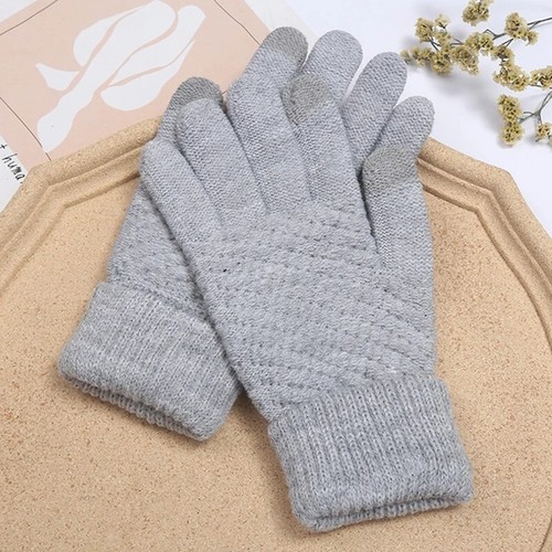 Adults Windoproof Winter Warm Gloves Mens Womens Knitted Touch Screen gloves - Picture 14 of 14