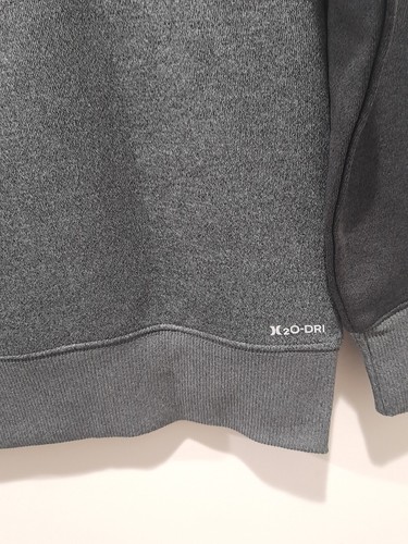 Hurley Dri-Fit Dark Gray Heather Hooded Sweatshirt Hoodie Pullover Boy's size M - Picture 3 of 6