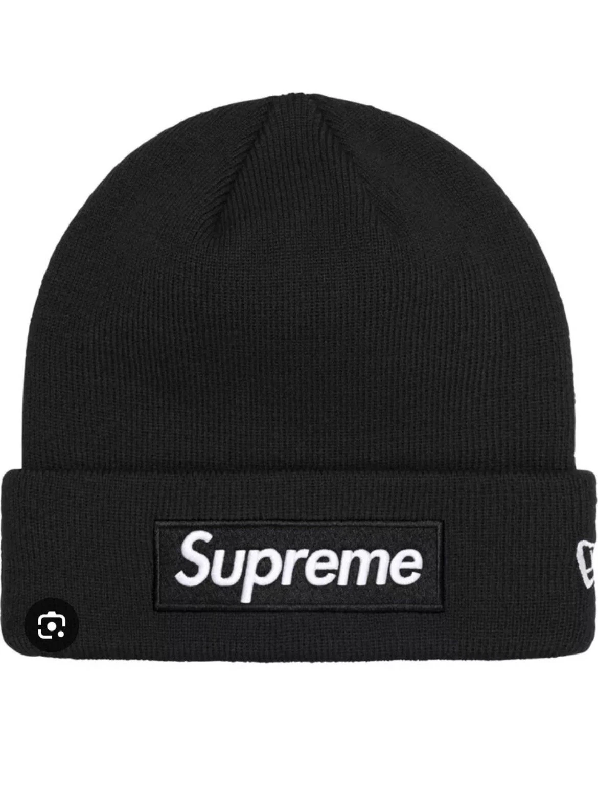 ? Supreme ? Bonnet noir logo boîte New Era   NEUF   FW24