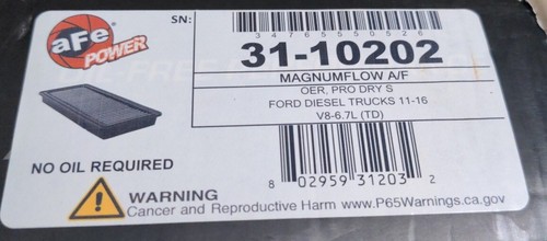 AFE Filters 31-10202 Magnum FLOW Pro DRY S OE Air Filter for Ford 6.7L TD - Picture 2 of 4