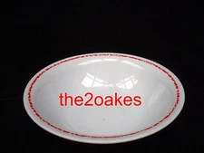 4 Corelle Red Sponge Santa St Nick Christmas Cereal Soup Bowls