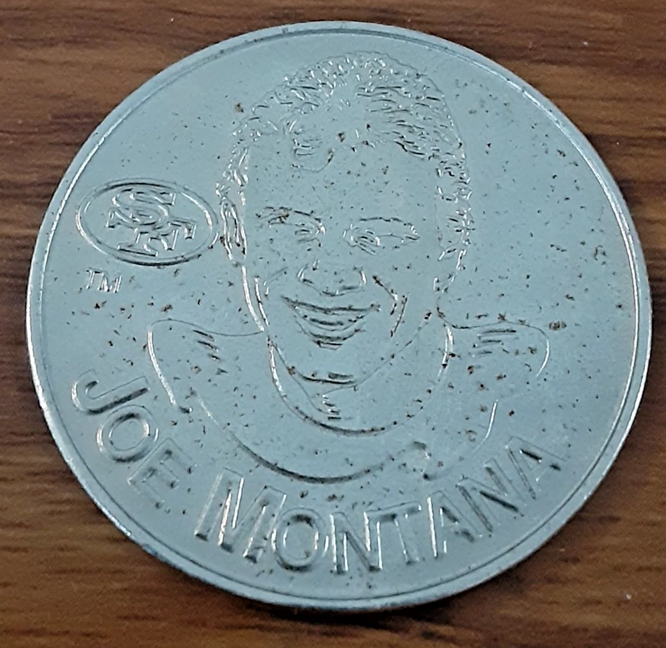Joe Montana Football San Francisco 49ers Vintage Sports Coins for