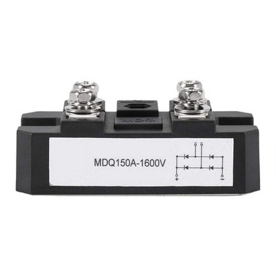Brückengleichrichter EinphasenDiode, MDQ 150A/1600V, 4 Anschlüsse, Schwarz