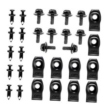 35PCS Engine Under Cover Splash Shield Body Bolts Screws, Car Bumper Extruded