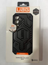 Urban Armor Gear UAG Monarch Case For Samsung Galaxy S24 Only - Carbon Fiber