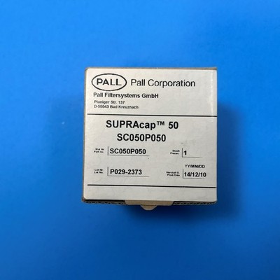 PALL SUPRAcap 50 Depth Filter Capsule SC050P050 Lot P029-2373 NEW