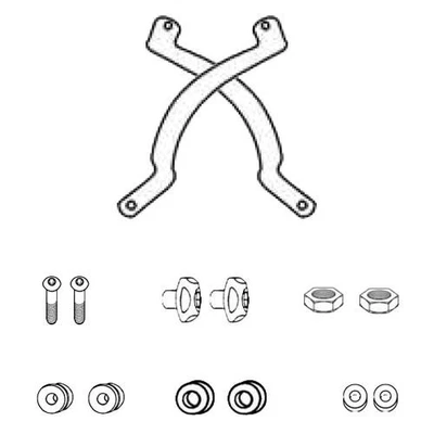 Kit D'Attaches De Pare-Brise Givi 330DT Pour BMW R1200 GS 2008 2010 2011 2012 - Photo 1/4