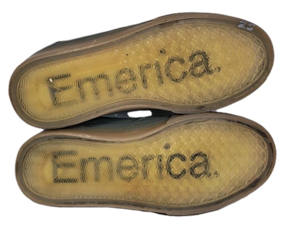 ZAPATOS DE SKATE EMERICA DICKSON PARA MUJER TALLA 8,5 VERDE OLIVA/GOMA CON CORDONES USADOS EN EXCELENTE ESTADO Foto 2 de 4